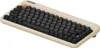 A close-up, angled view of a retro-style mechanical keyboard. Produktbild-Vorschau