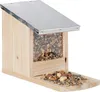 Relaxdays Eichhörnchen Futterhaus, Futterstelle aus Holz, Produktbild-Vorschau 1