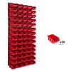 Panneau à outils mural 57,6 x 117 cm avec 70 pcs. Boîtes Voir les images du produit 2