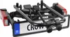 A black bicycle rack with a license plate and taillights. Podgląd zdjęcia produktu