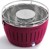A pink LotusGrill charcoal grill is shown against a white background. Produktbild-Vorschau