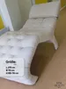 stm-group, Chaiselongue Liege, Velvet, Holzrahmen, crème, Produktbild-Vorschau 3
