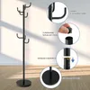 COSTWAY Vešiak na kabáty s 8 háčikmi, kovový vešiak na Náhľad obrázku produktu 5