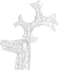 A close-up of a white wireframe reindeer decoration. Náhled obrázku produktu
