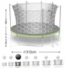 Zahradní trampolína 10ft/312cm s vnitřní sítí a žebříkem Náhled obrázku produktu 24