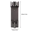 A gray vacuum cleaner wall mount with dimensions indicated. Náhled obrázku produktu
