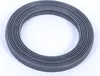 A close-up studio shot of a gray rubber gasket with ribbed texture, isolated on a white background. Produktbild-Vorschau