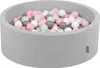 KiddyMoon Bällebad Rund 90x30cm mit 300 Bunten Bällen ∅7cm Produktbild-Vorschau 1