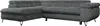 Ecksofa Sofa Grau, Wohnlandschaft L-Form mit Schlaffunktion Produktbild-Vorschau 1