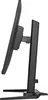 Side view of a black computer monitor on a stand. Produktbild-Vorschau