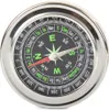A close-up, top-down view of a metal compass on a white background. Náhľad obrázku produktu