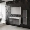 Badmöbel Set Venus Anthrazit 100 | Waschtisch 100 cm Produktbild-Vorschau 1