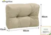 sunnypillow Palettenkissen für Gartenmöbel - Rückenkissen Produktbild-Vorschau 1