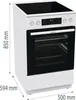 Gorenje GECS5C60WPA Elektroherd, Freistehender Herd, Weiß, Produktbild-Vorschau 13