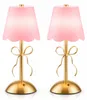 Ciskotu Rosa Schleifen-Tischlampe 2er-Set, Akku, Type-C, Produktbild-Vorschau 1