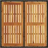 vidaXL Tavolo da giardino con piano in legno nero 90x90x75 Anteprima dell’immagine prodotto 6