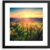 Gerahmtes Poster - Schwarzer Rahmen - Berge Natur - 30x30 Produktbild-Vorschau 1