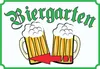 Biergarten Schild Pfeil links A1 (594x841mm) Produktbild-Vorschau 1