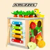 Kruzzel 22566 Vkladacia drevená kocka edukačná 5v1 Náhľad obrázku produktu 9