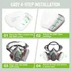Masque de protection respiratoire avec écran facial et Voir les images du produit 8