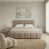 Polsterbett EMILIA 180x200 cm, Braun - Bett mit Lattenrost, Produktbild-Vorschau 2
