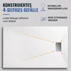 Dalsys Duschwanne 120x90cm mit Ablaufgarnitur - flache Produktbild-Vorschau 5