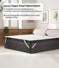A mattress topper on a bed in a room. Produktbild-Vorschau