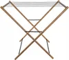 A wooden clothes drying rack against a white background. Podgląd zdjęcia produktu