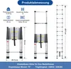 Jayseuw Aluminium Teleskopleiter 5M, Leiter Ausziehbar, Produktbild-Vorschau 7
