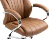 Chaise de bureau Wigan cuir véritable Voir les images du produit 6