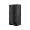 A black server rack cabinet is shown from a slightly angled front view. Anteprima dell’immagine prodotto