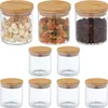 Bocaux de conservation Relaxdays avec couvercle en bambou, Voir les images du produit 1