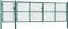 vidaXL Maschen-Gartentor Grün 500x125 cm Verzinkter Stahl Produktbild-Vorschau 1