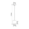 Hängeleuchte ORBIS 1 weiß 1xGU10 10W Aluminium 110x10x10cm Produktbild-Vorschau 5