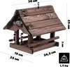 KADAX Vogelhuis om op te hangen, vogelvoerhuis van hout, Productafbeelding-voorbeeld 3