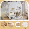 Flieks Etagenbett 90x200cm mit 2 Schubladen, Kinderbett Produktbild-Vorschau 6