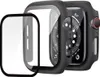 A black protective case and screen protector for an Apple Watch. Produktbild-Vorschau