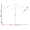 vidaXL Sonnenschirm 200 x 300 cm Grün Rechteckig -  Produktbild-Vorschau 9