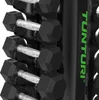 Tunturi Platinum Hexa Gummi-Hanteln Set inkl. Hantelständer Produktbild-Vorschau 4