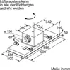 Siemens iQ500, Deckenlüfter, 90 cm, Weiß LR97CBS20 Maße seitlich Produktbild-Vorschau