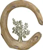 Gilde Dekoobjekt, rund, "Baum", Baummotiv, Kunstharz, Anteprima dell’immagine prodotto 4