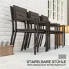 Outsunny Sitzgruppe 7-teilig Essgruppe für 6 Personen Produktbild-Vorschau 5