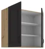 Hängeschrank 80 cm Stilo Grau + Eiche Artisan Küchenzeile Produktbild-Vorschau 2
