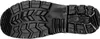 The sole of a black work boot is shown from an underneath view. Produktbild-Vorschau