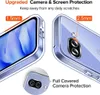 Close-up views of a clear phone case highlighting its protective features. Produktbild-Vorschau