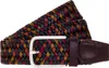 Vanzetti Pelle cintura Braided Men's Belt 35 mm W90 Anteprima dell’immagine prodotto 1
