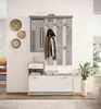 Vera Garderobe mit Spiegel weiß matt - Kompaktgarderobe Produktbild-Vorschau 6