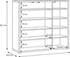 Forte ALICE SPRINGS Schuhschrank 100 110, Produktbild-Vorschau 7