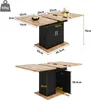 Flieks table de repas extensible avec armoire, table Voir les images du produit 5