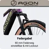 Agon Alpha E Bike Mountainbike sunrise black metallic Produktbild-Vorschau 8